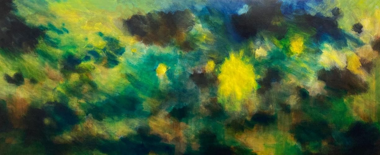 Aligned, 50 x 135 cm, Acryl auf Leinwand, 2022