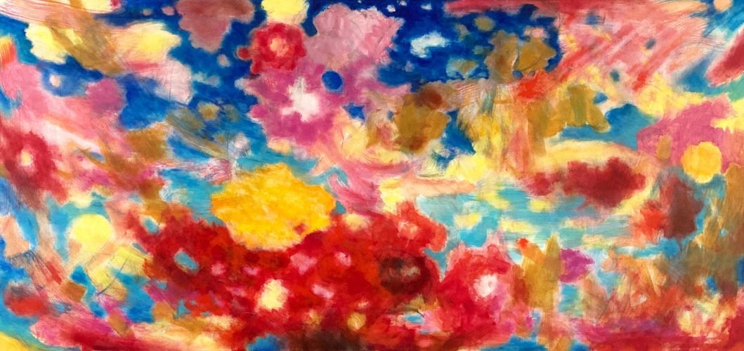 Loveletter, 100 x 210 cm, Acryl auf Leinwand, 2023