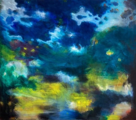 Ouvertüre (Magic Flute), 124 x 140 cm, Acryl auf Leinwand, 2023